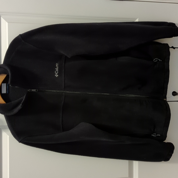 Women's Columbia black fleece zip front jacket size medium - Picture 1 of 11